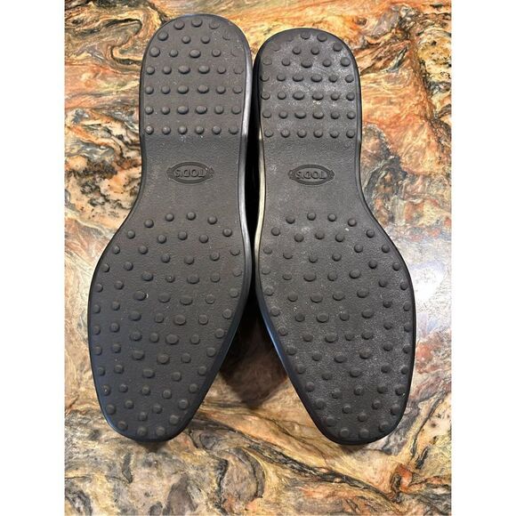 Tod’s Men’s lace up Brogues Derby shoes black size 9 Italian leather EUC sold ou - Picture 5 of 16